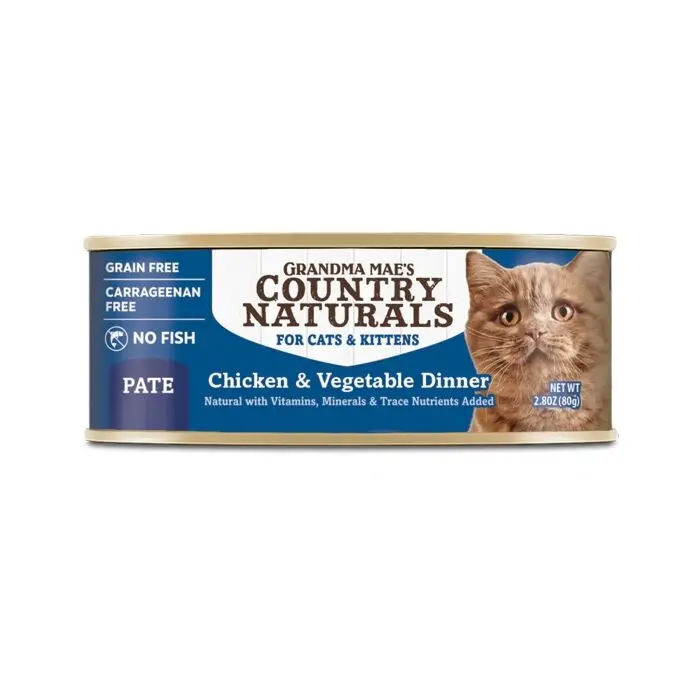 Grandma Mae's Country Naturals 雞肉蔬菜主食罐頭 – 24 罐裝