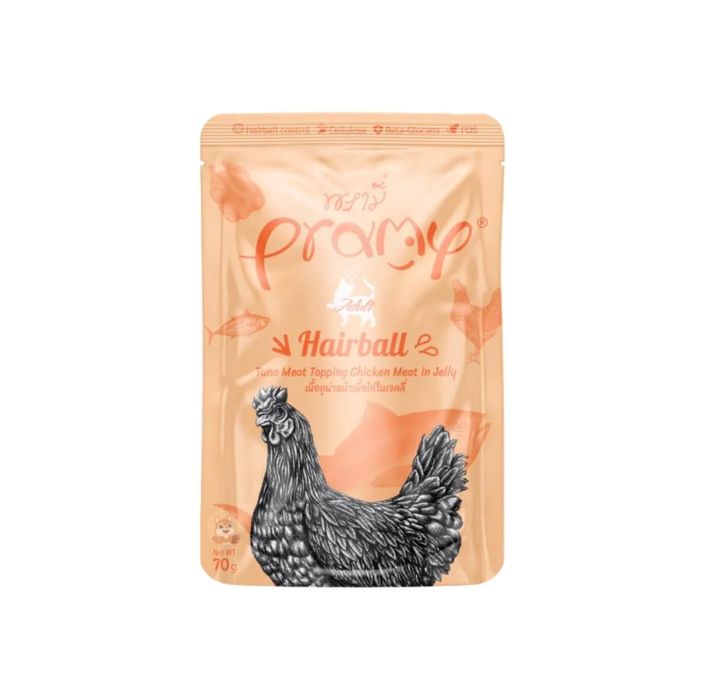 Pramy｜化毛濕糧 – 鮪魚雞肉果凍包 / 12 包