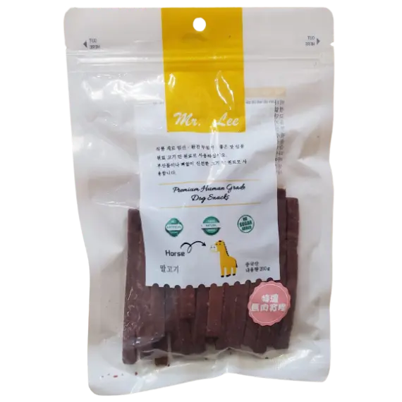 Mr. Lee｜特濃馬肉寬條 狗小食（2包裝）