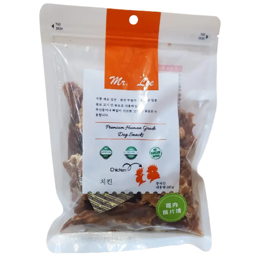 Mr. Lee｜雞肉脆片塊 狗小食（3包裝） 