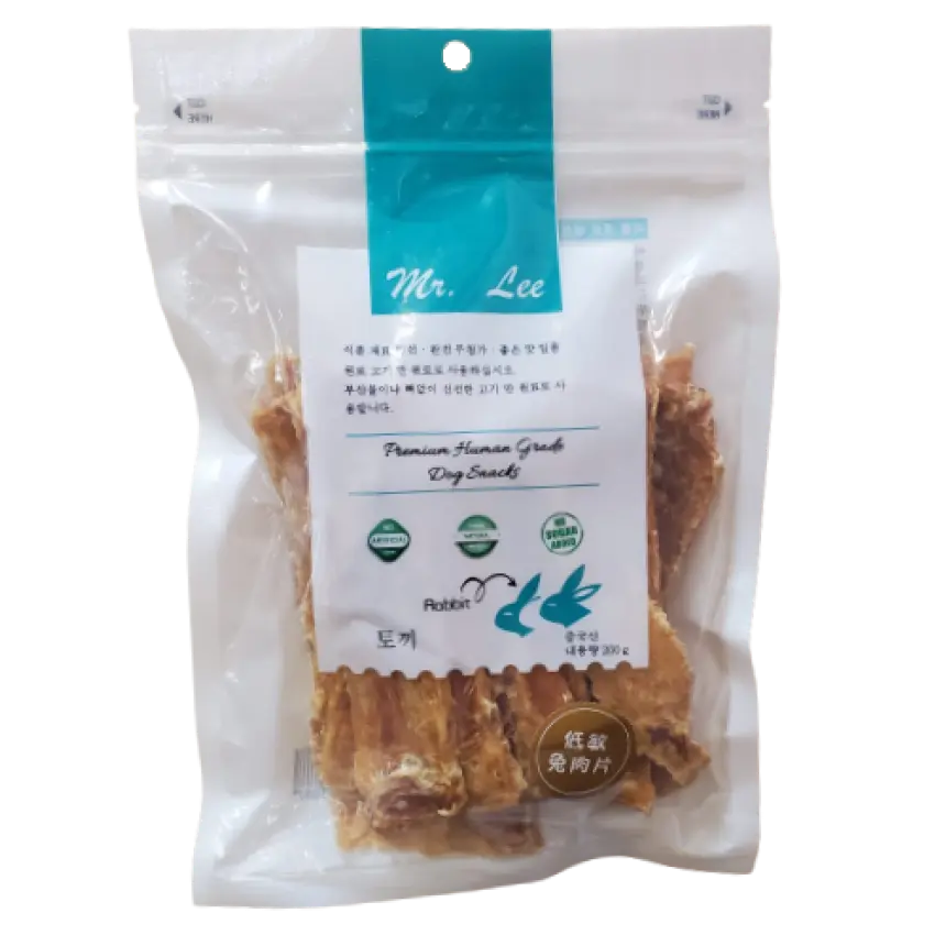 Mr. Lee｜低敏兔肉片 狗小食（2包裝）