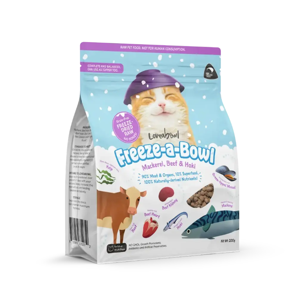 Loveabowl｜鯖魚、牛肉與霍基魚 85g  2 包裝