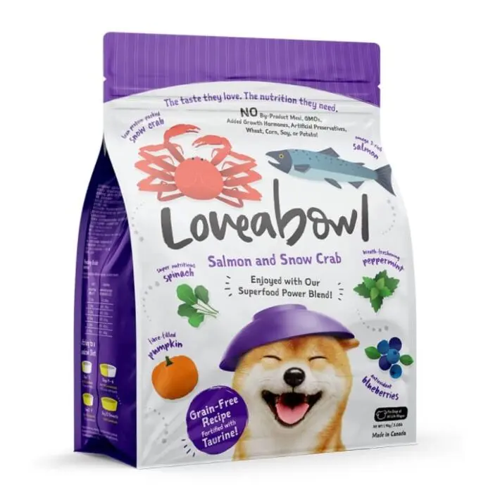 Loveabowl 囍碗｜狗糧Dog Food - 無穀物鮭魚雪蟹Grain Free Salmon & Snow Crab (1.4KG)