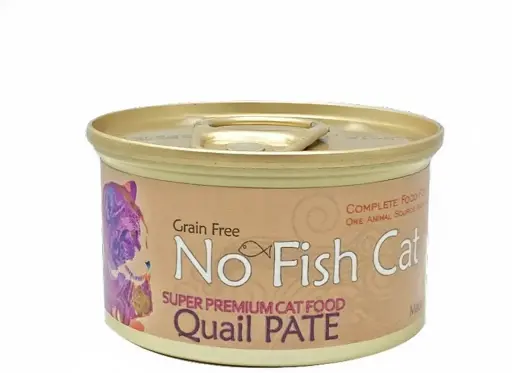 Grain-Free | No Fish Cat – 鵪鶉肉醬主食罐 / 24 罐裝