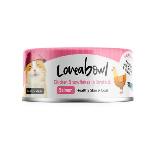 Loveabowl｜雞肉雪花湯罐附鮭魚 / 24 罐裝