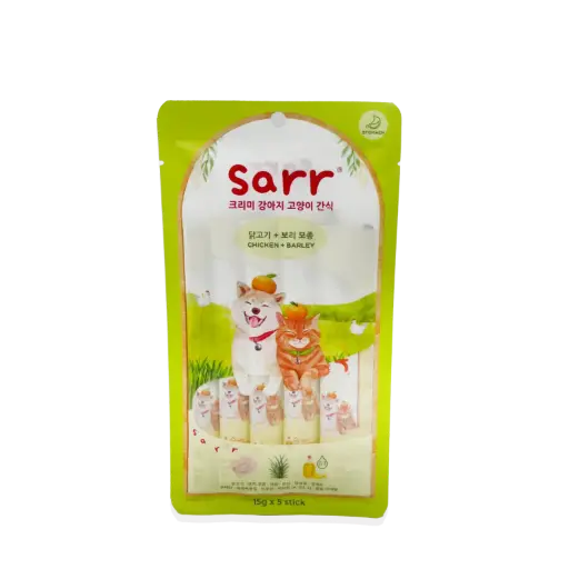 SARR｜北歐天然魚油肉泥條 – 雞肉+大麥苗  6 包裝